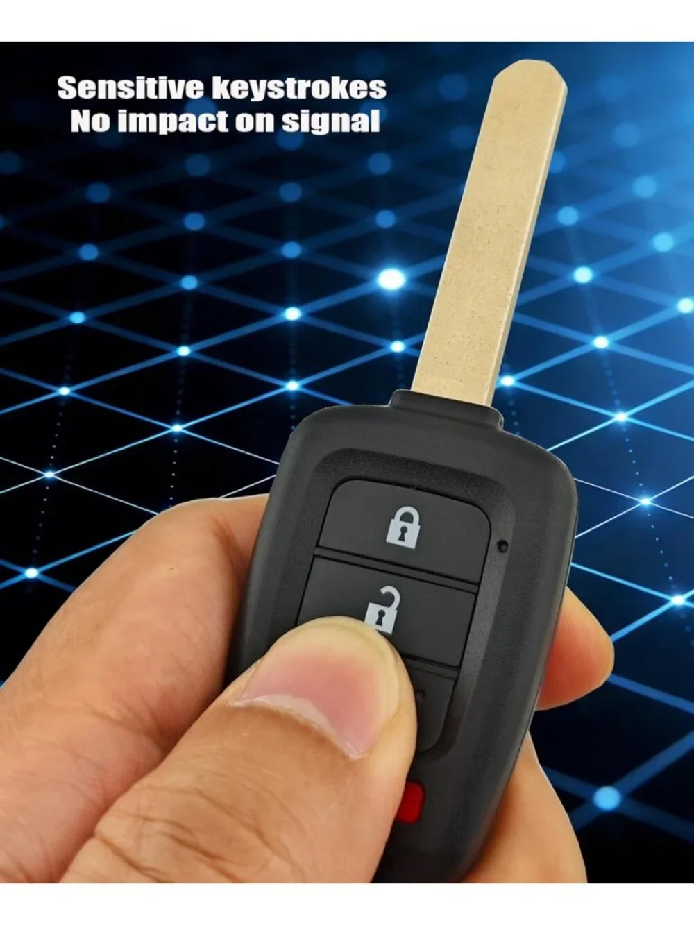 Key Fob Cover Shell for Honda Accord, Civic, HR-V, CR-V - No Cutting Needed!